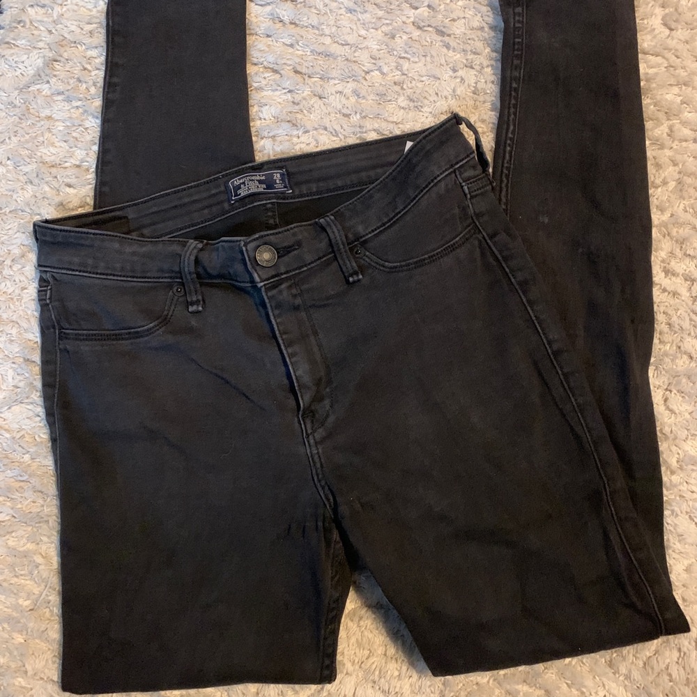 Abercrombie black skinny jeans